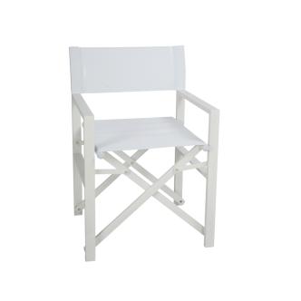Chaise de terrasse - Max - Blanc - Aluminium - Gastro HW-44382 €95.00 Chaises de terrasse
